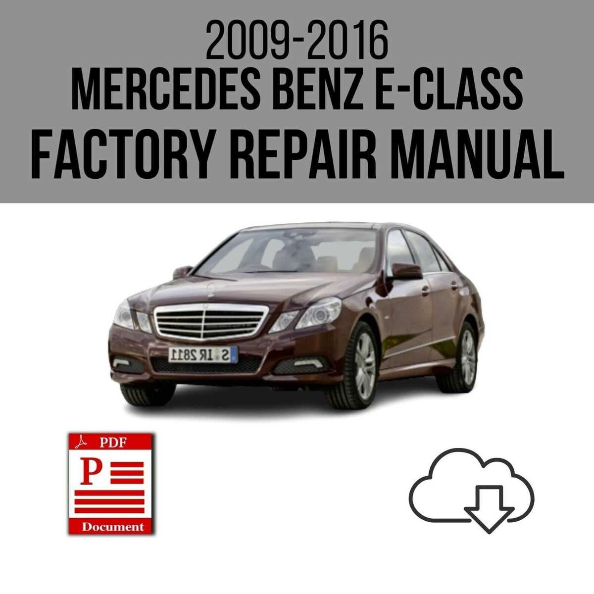 mercedes benz e class repair manual