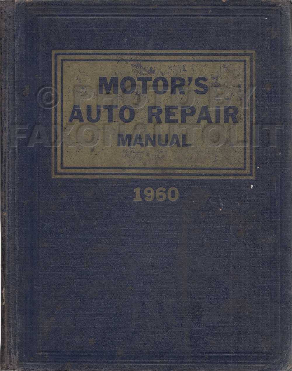 automotive repair manuals book