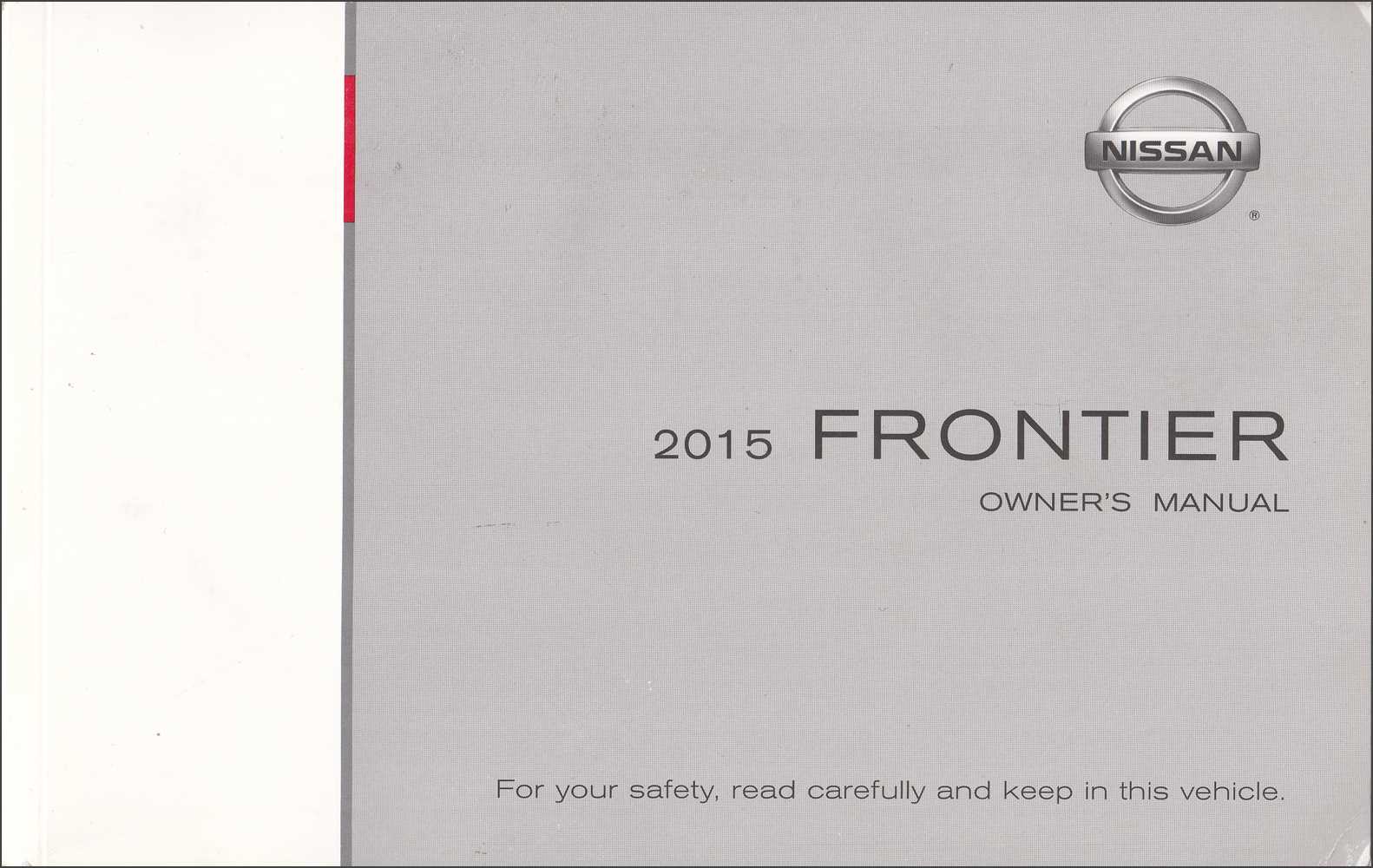 2015 nissan frontier repair manual