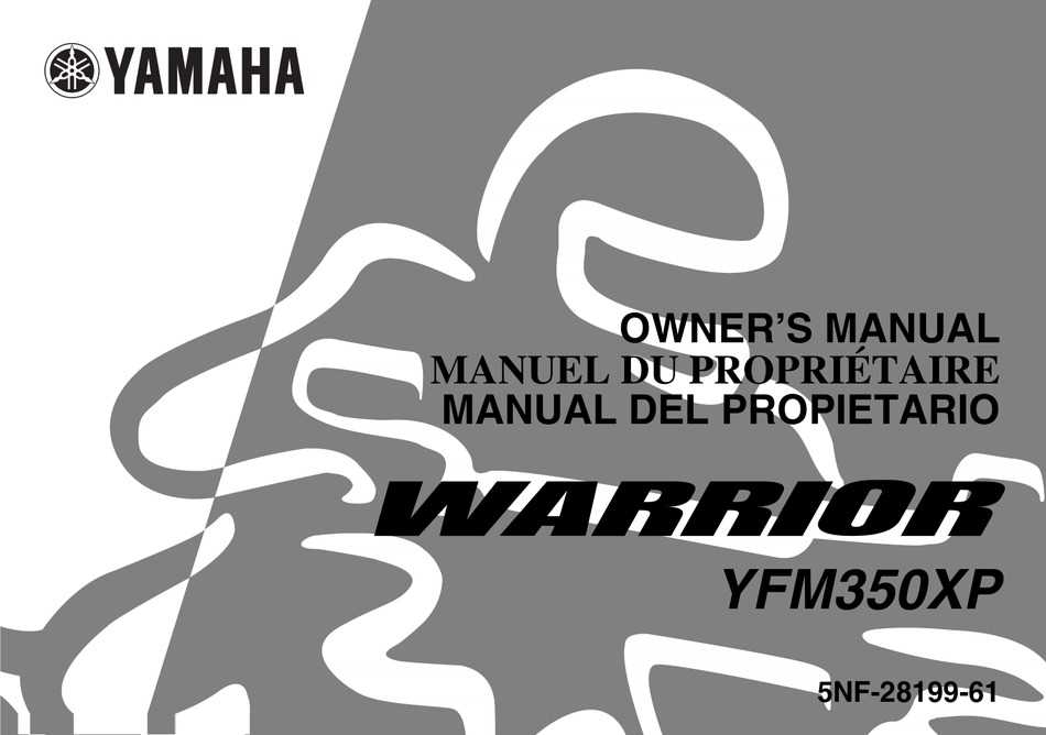 yamaha 350 warrior repair manual