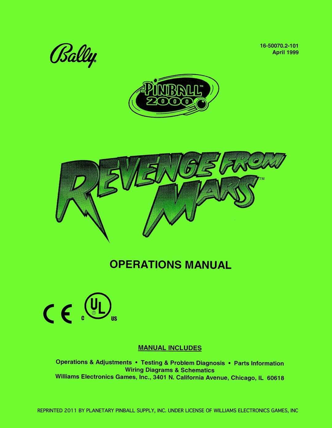 bally slot machine repair manual