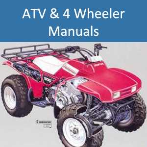 honda 4 wheeler repair manual