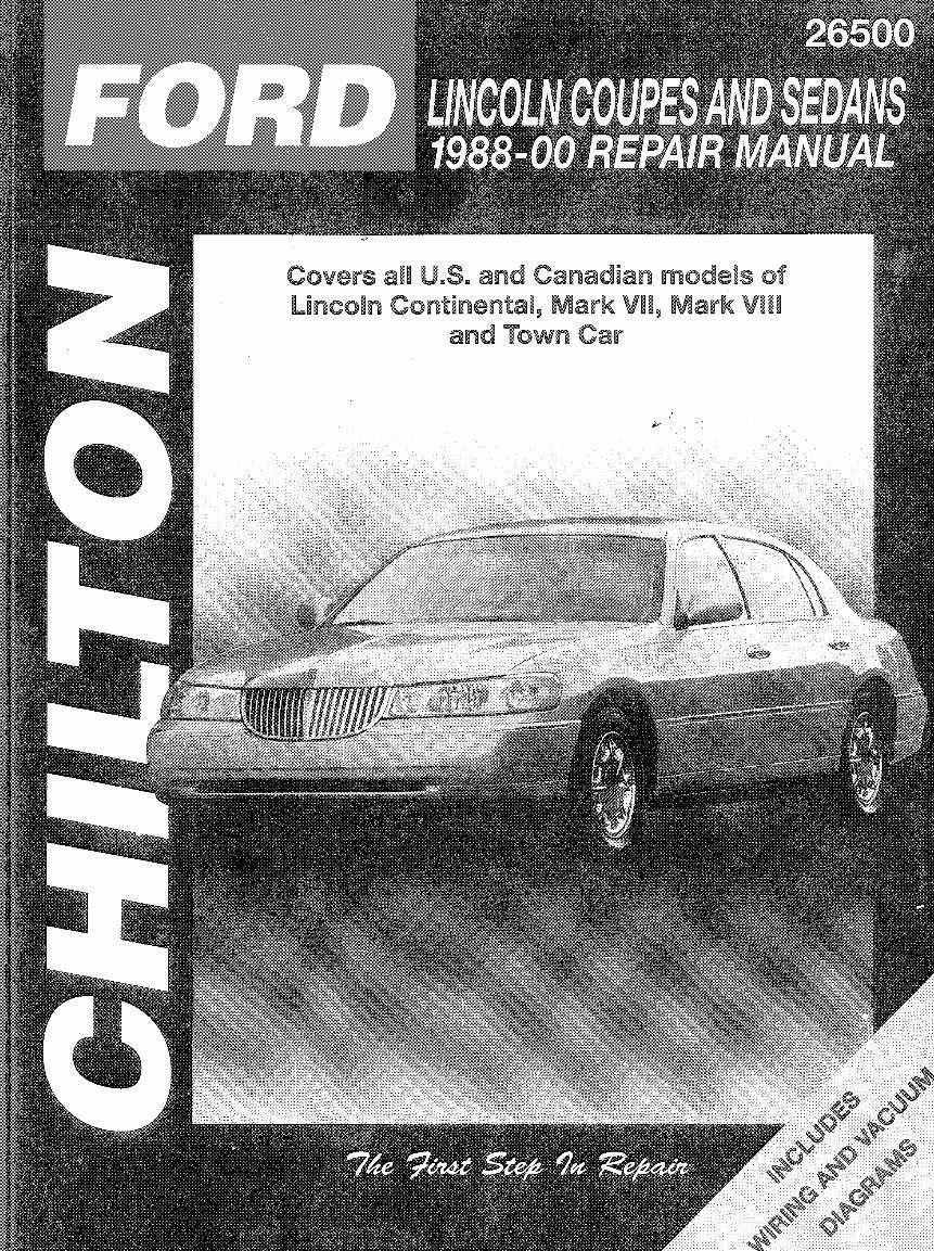 lincoln continental repair manual