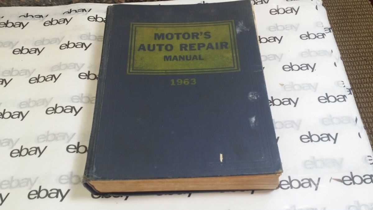 motors auto repair manual 1963