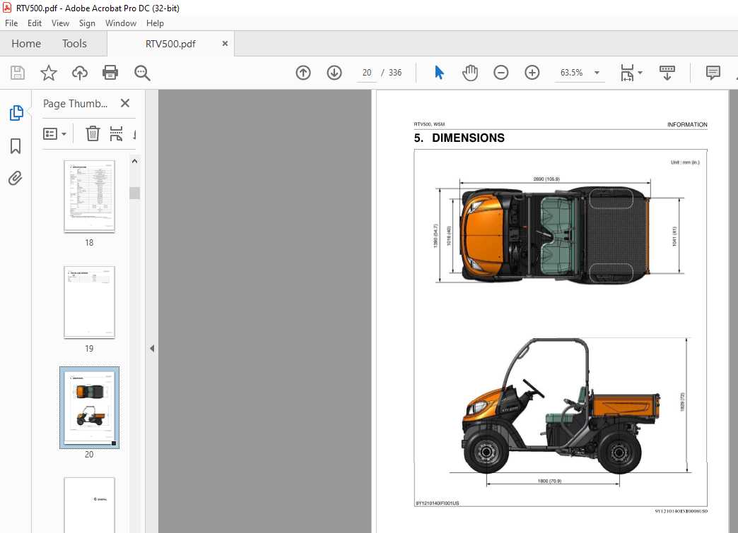 kubota rtv 500 repair manual