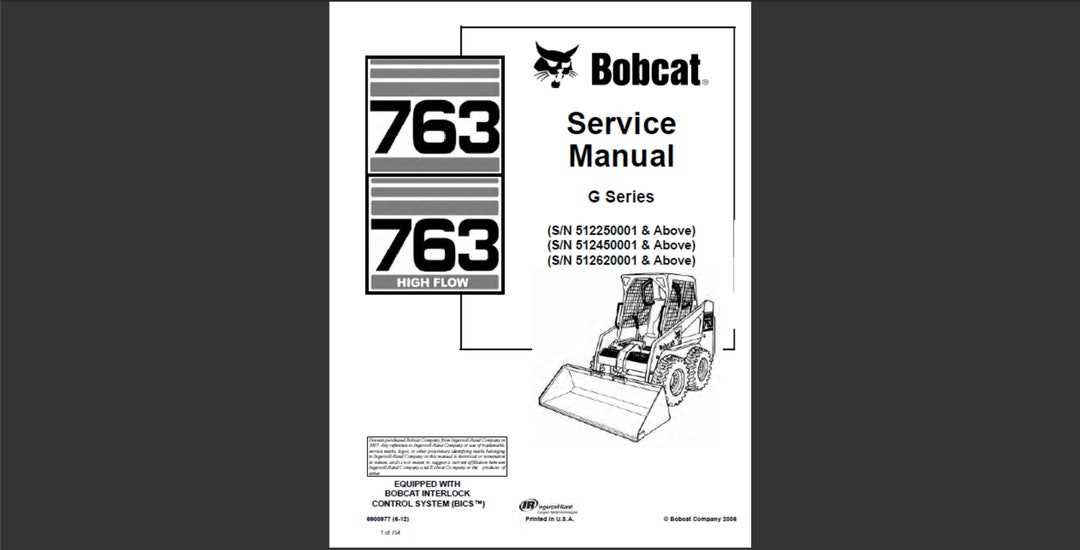 bobcat 763 repair manual