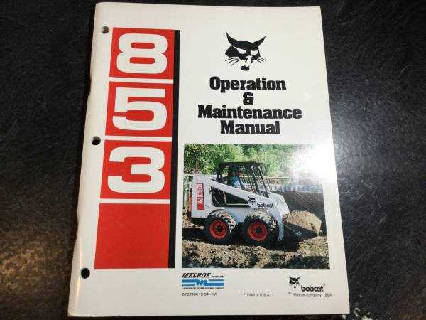 bobcat 853 repair manual