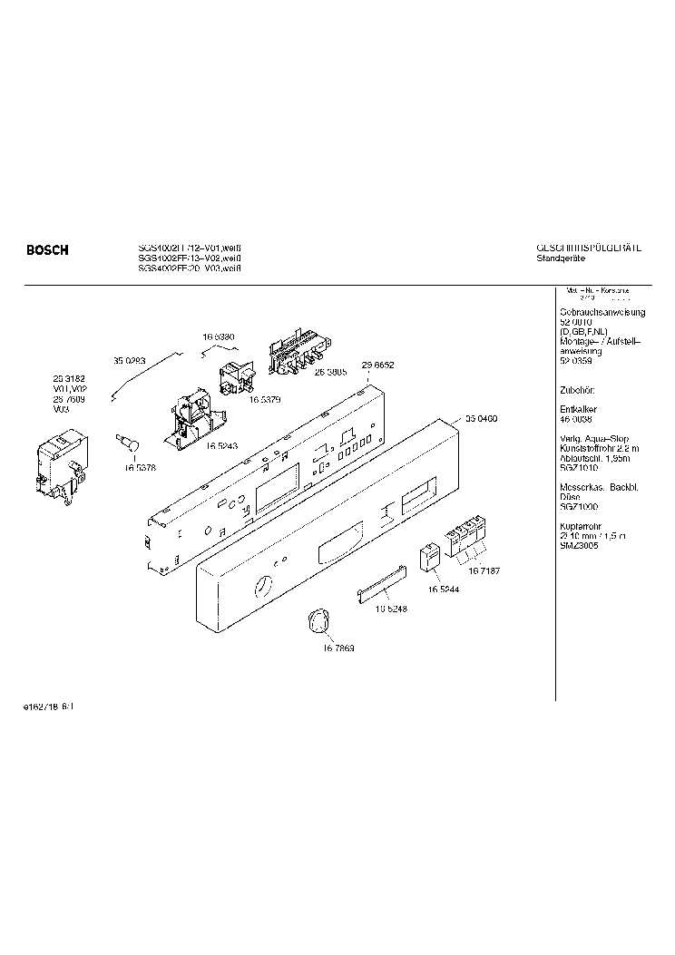 bosch dishwasher service repair manual