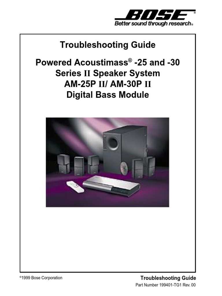 bose acoustimass subwoofer repair service manual