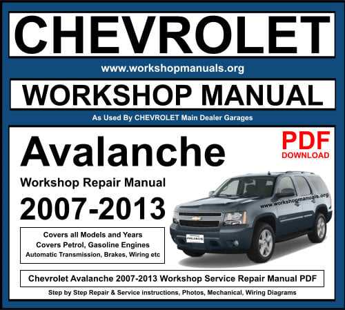 chevrolet service repair manuals