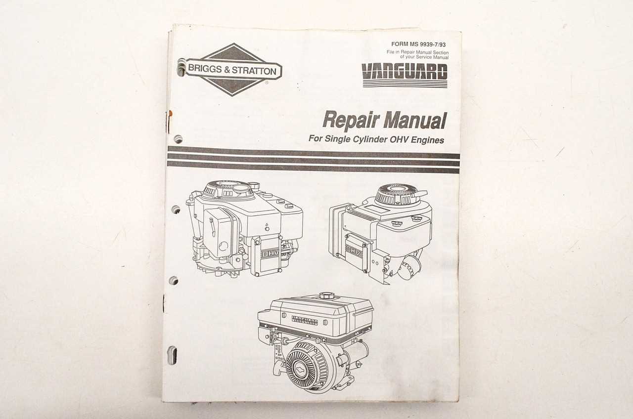 briggs and stratton engine repair manual