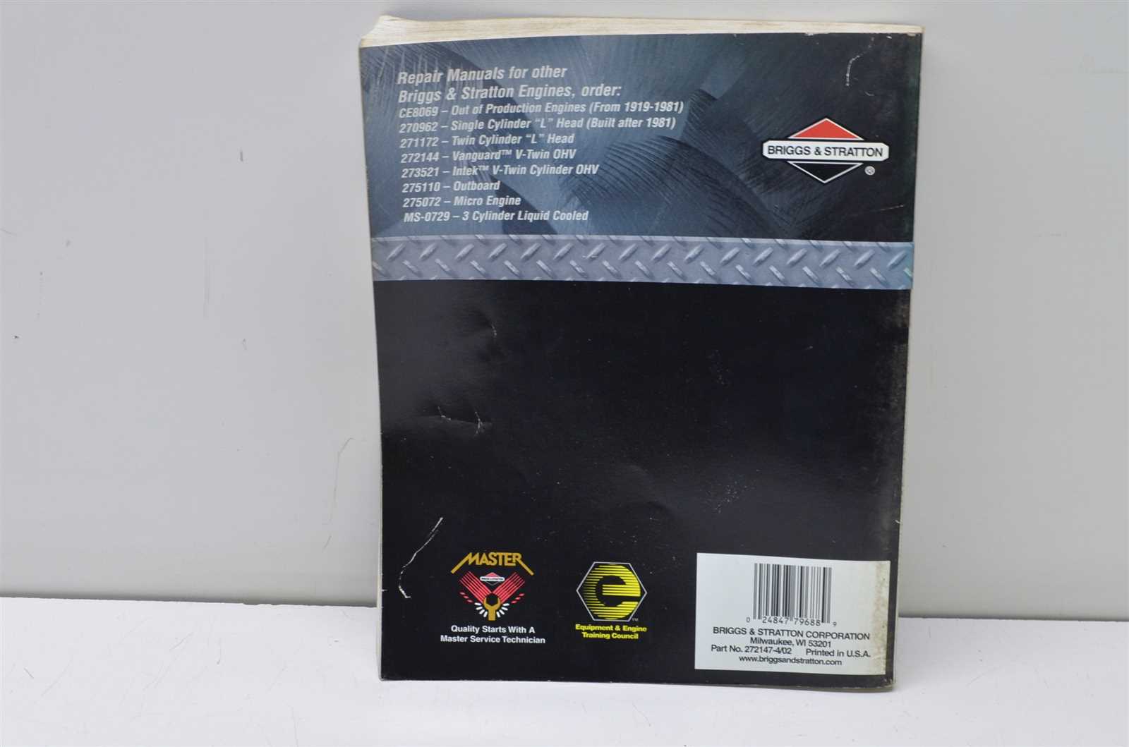 briggs and stratton intek engine repair manual