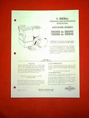 briggs and stratton model 130202 repair manual