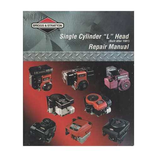 briggs and stratton single cylinder ohv repair manual