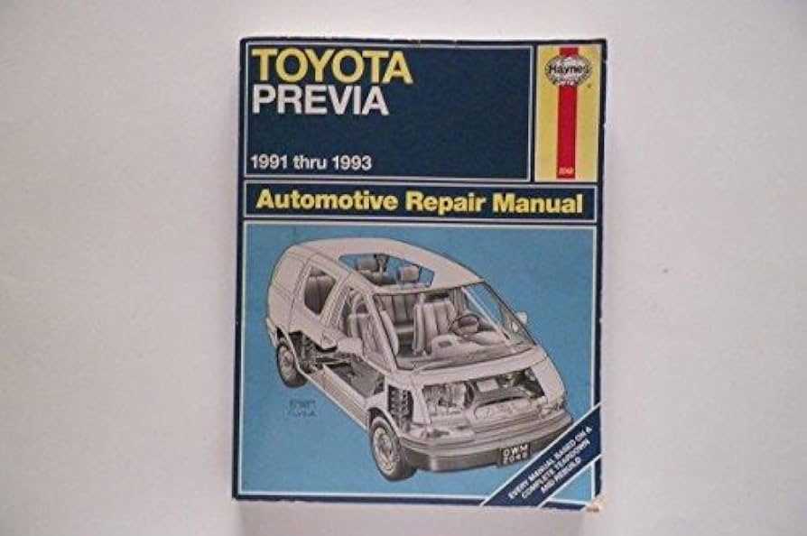 toyota previa repair manual