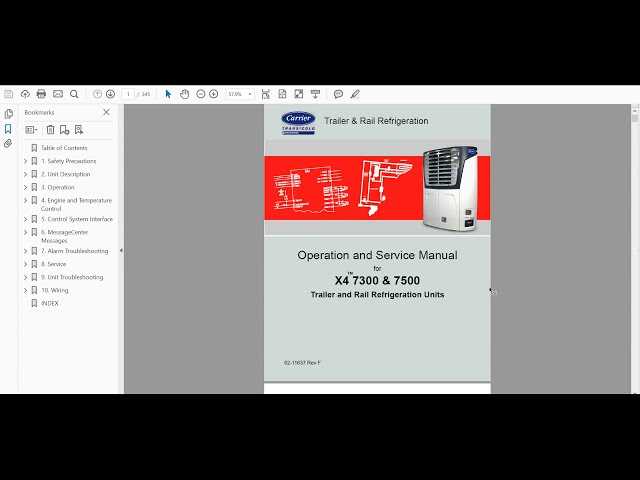 carrier reefer repair manual