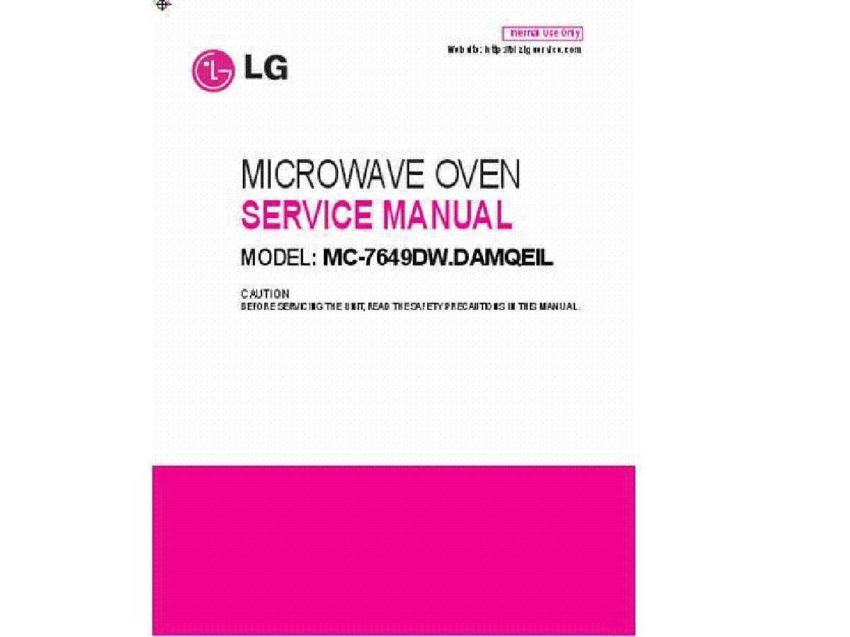 lg microwave oven repair manual