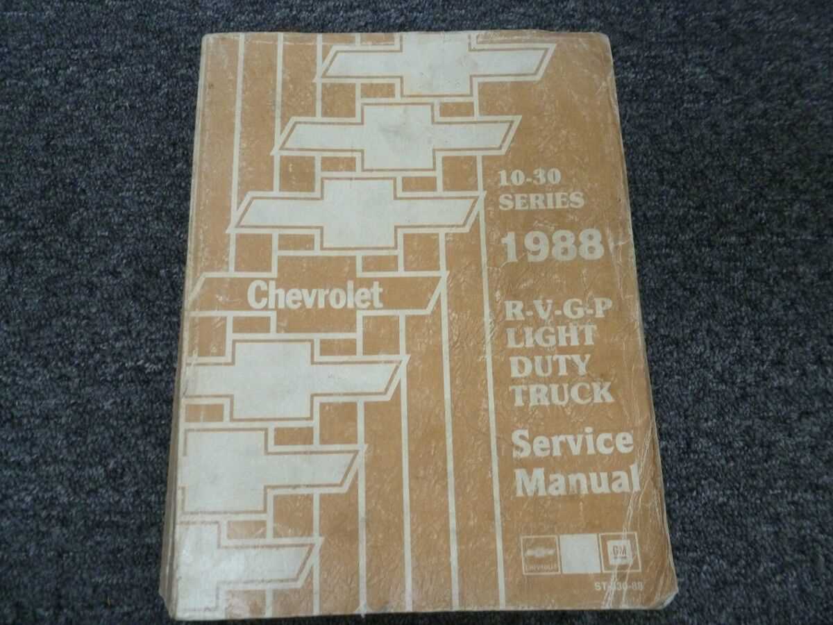 chevrolet g20 van repair manual