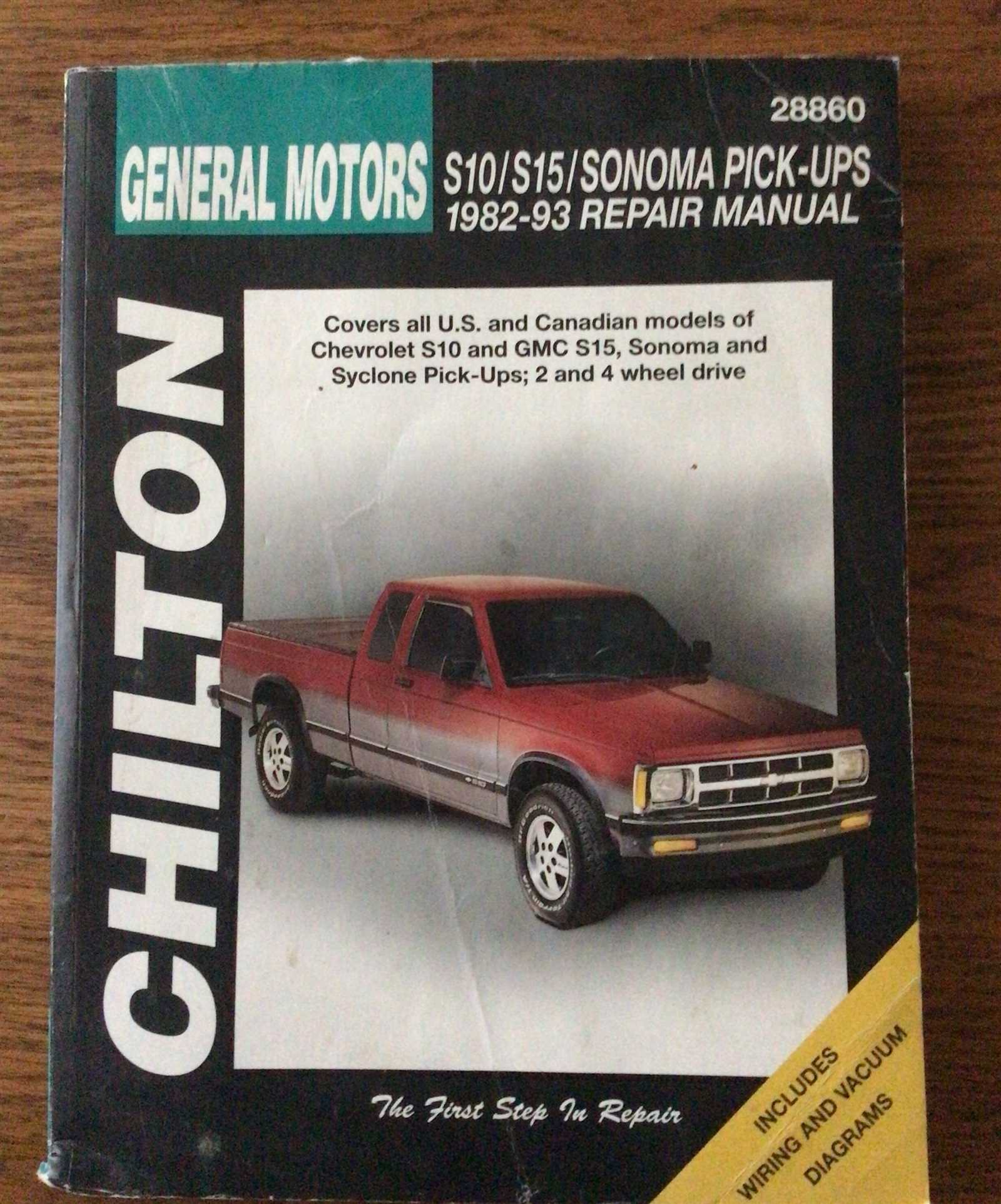 chevrolet s10 repair manual