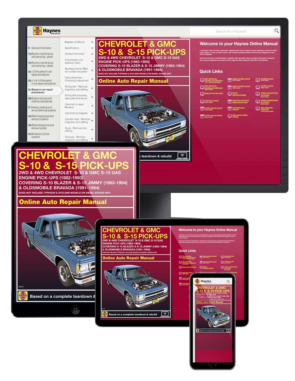 chevrolet s10 repair manual