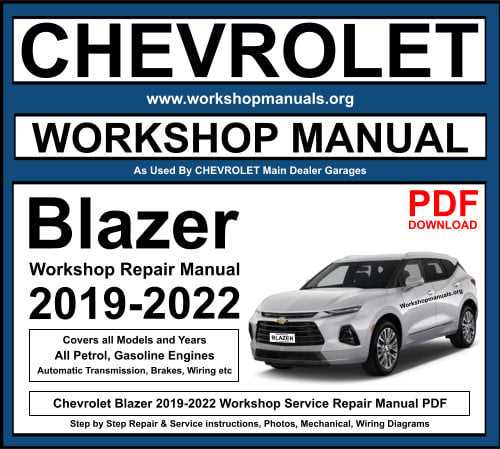 chevy trailblazer repair manual