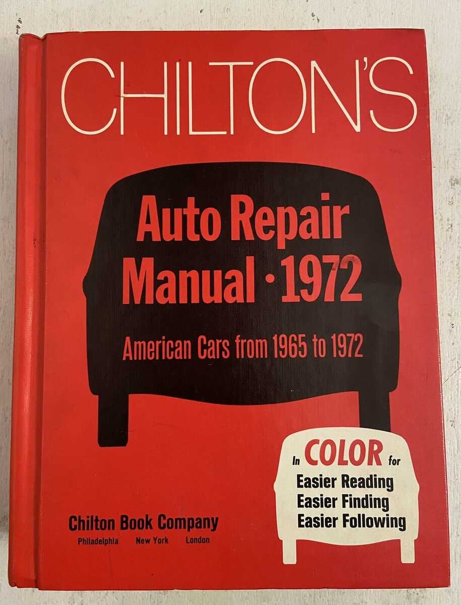 chilton auto repair manual