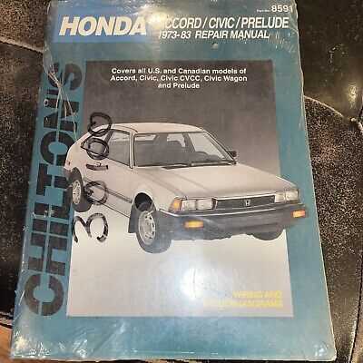 chilton honda prelude repair manual