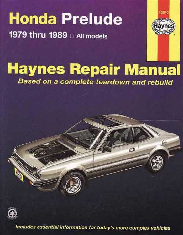 chilton honda prelude repair manual