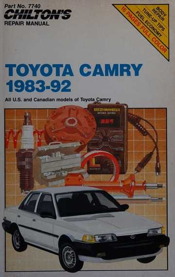 chilton toyota camry repair manual