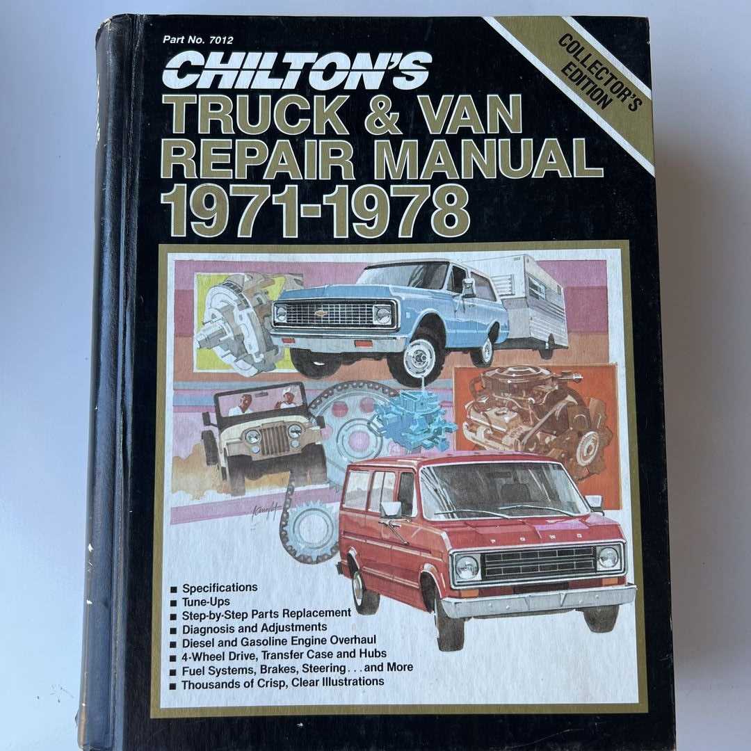 chilton truck and van repair manual