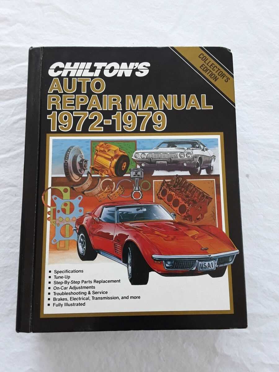 chiltons auto repair manual 1972