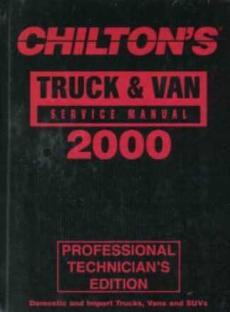 chiltons truck and van repair manual