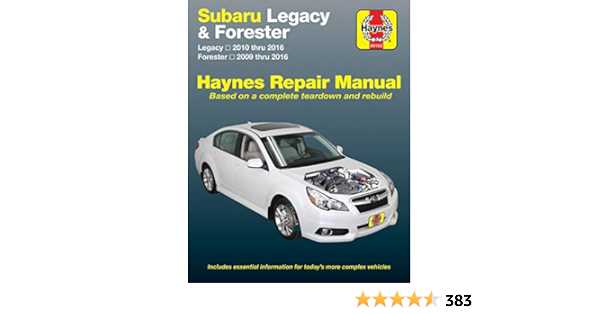 2016 subaru forester repair manual