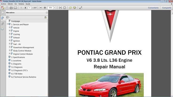 2001 pontiac grand prix repair manual