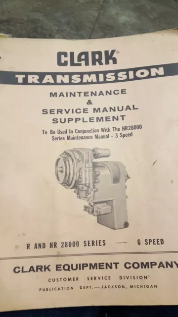 clark 18000 transmission repair manual