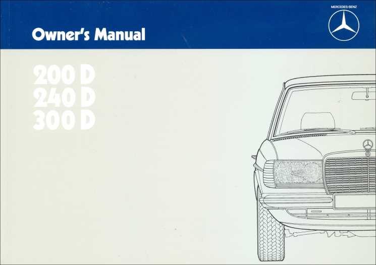 mercedes 300d repair manual