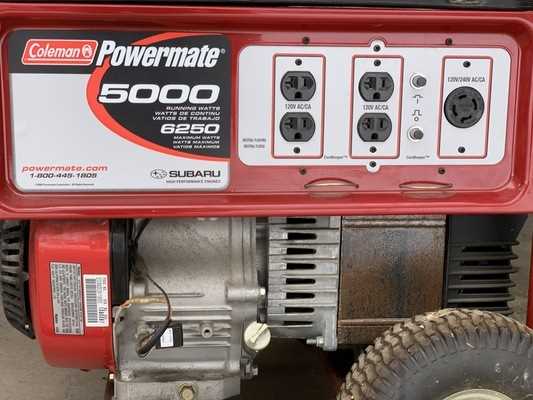 coleman powermate 6250 generator repair manual