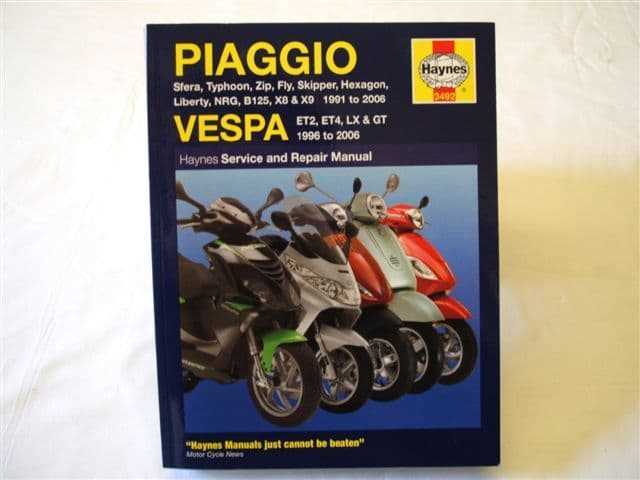 vespa et2 repair manual