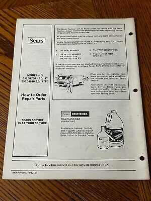 craftsman chainsaw repair manual