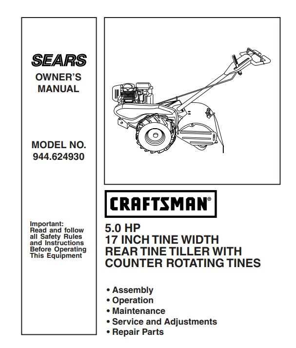 craftsman tiller repair manual