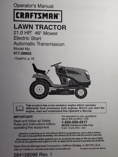 craftsman ys4500 repair manual