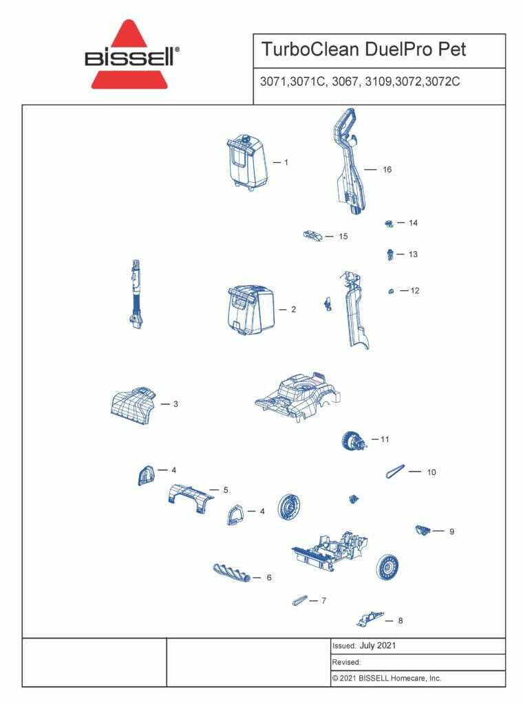 bissell steam cleaner repair manual