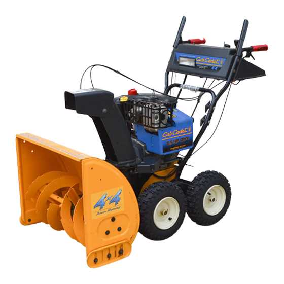 cub cadet snowblower repair manual
