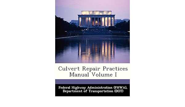 culvert repair practices manual