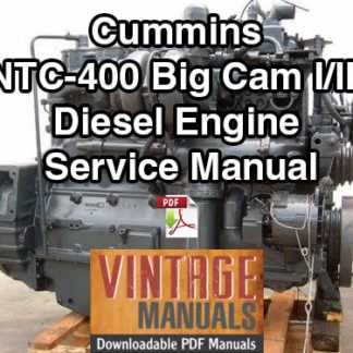 cummins nt855 factory service repair manual