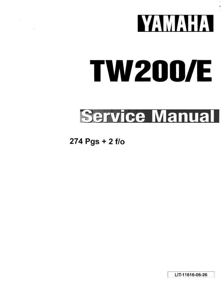 yamaha tw200 repair manual