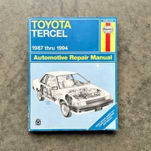 toyota tercel repair manual