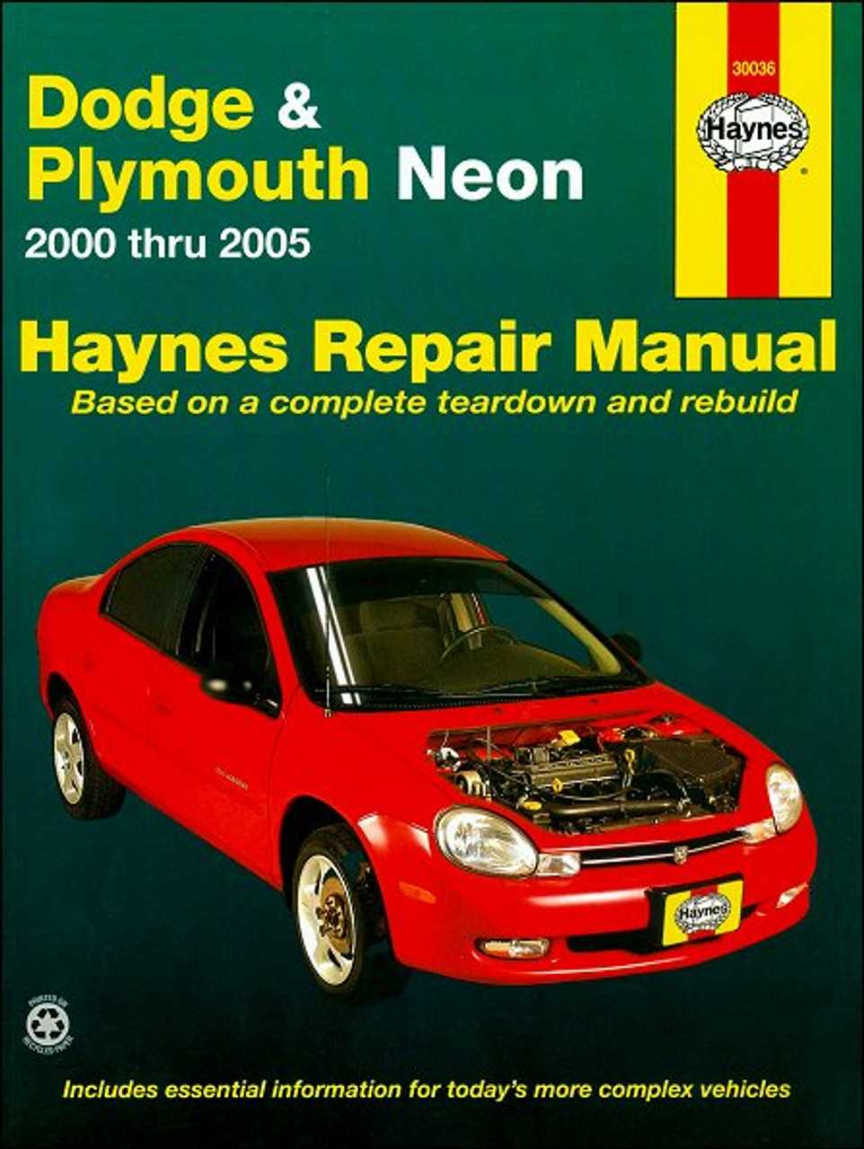 2000 dodge neon repair manual