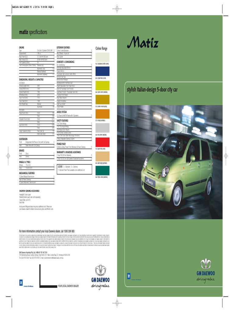 daewoo matiz repair manual