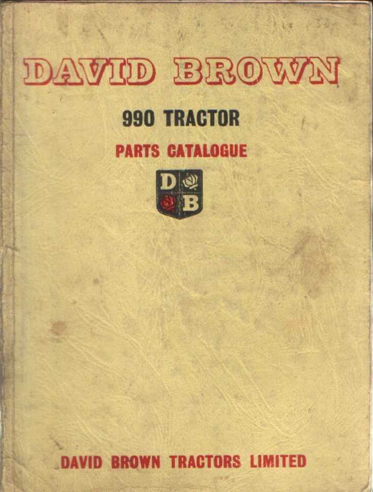 david brown 990 repair manual